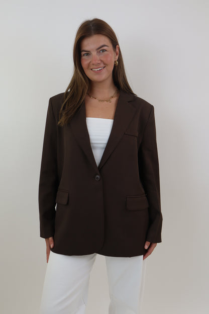 Bowie Oversized Blazer | Brown
