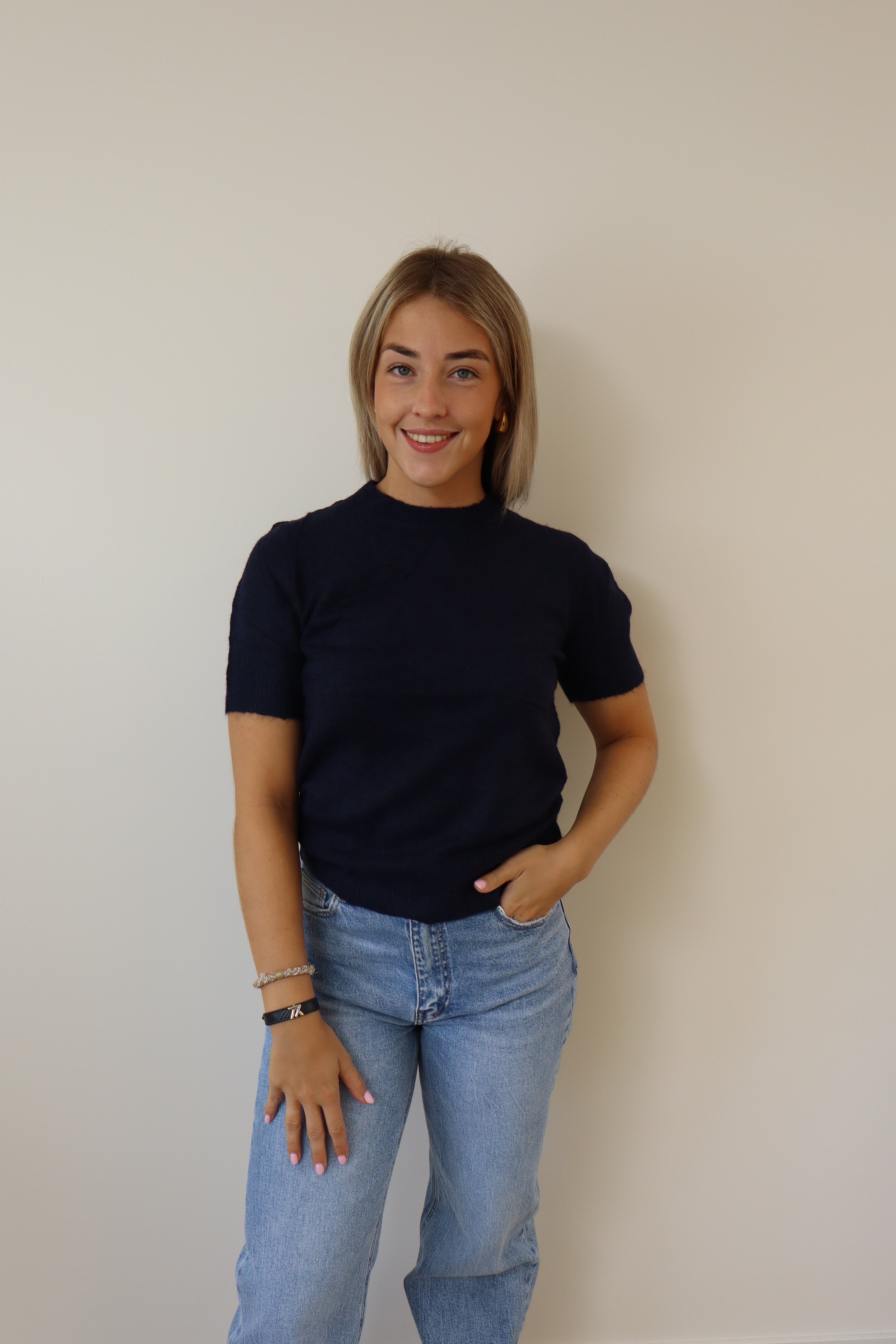 Cozy Basic Top Navy