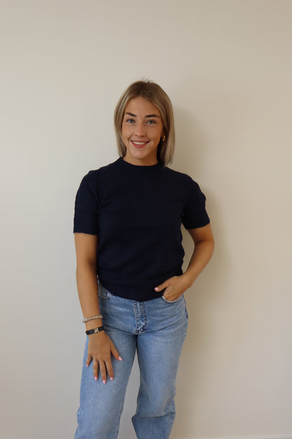 Cozy Basic Top Navy
