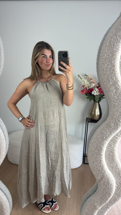 Linnen Dress Beige
