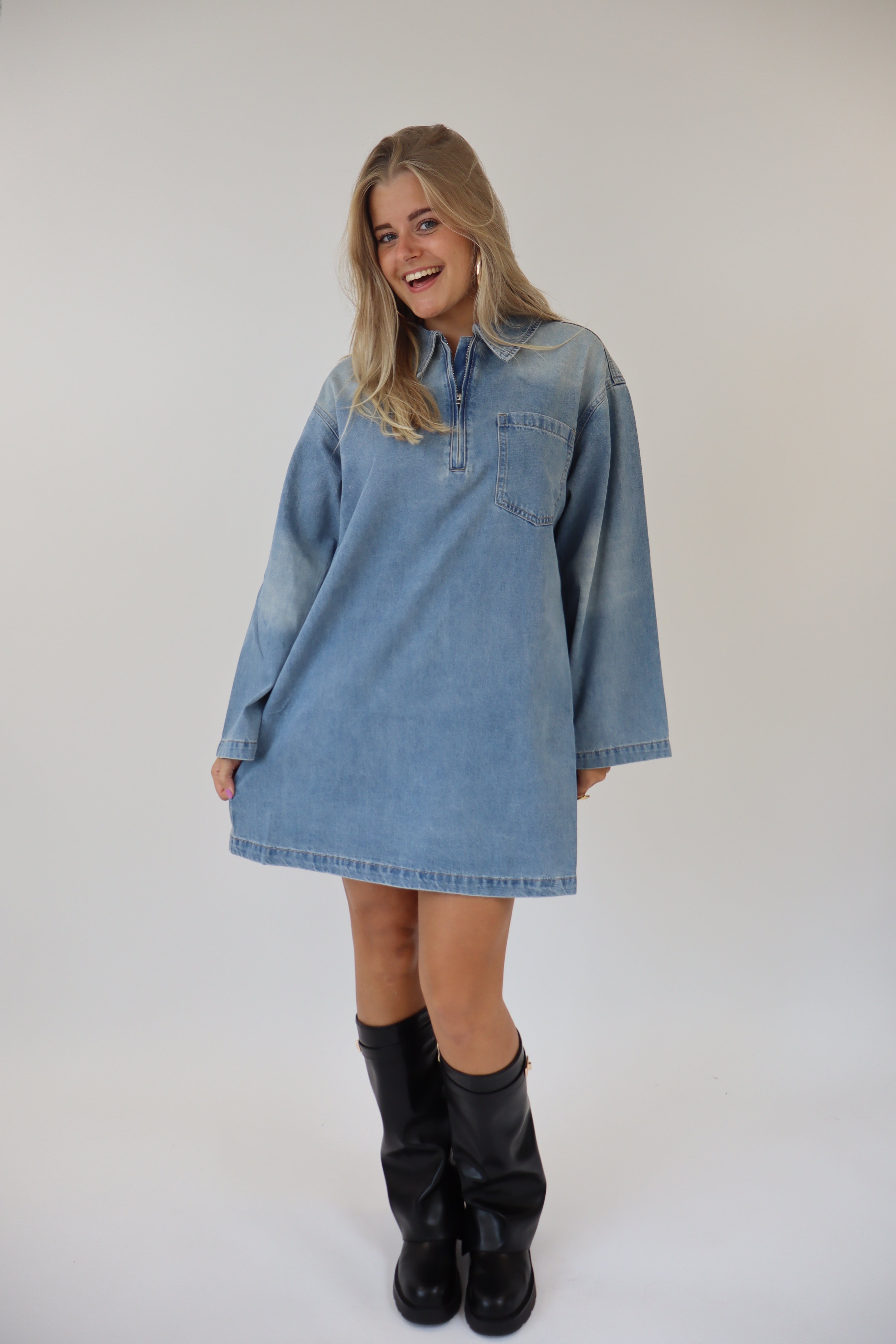 Gabrielle Denim Dress