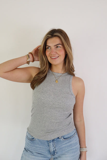 By Kie Basic Tanktop Light Grey
