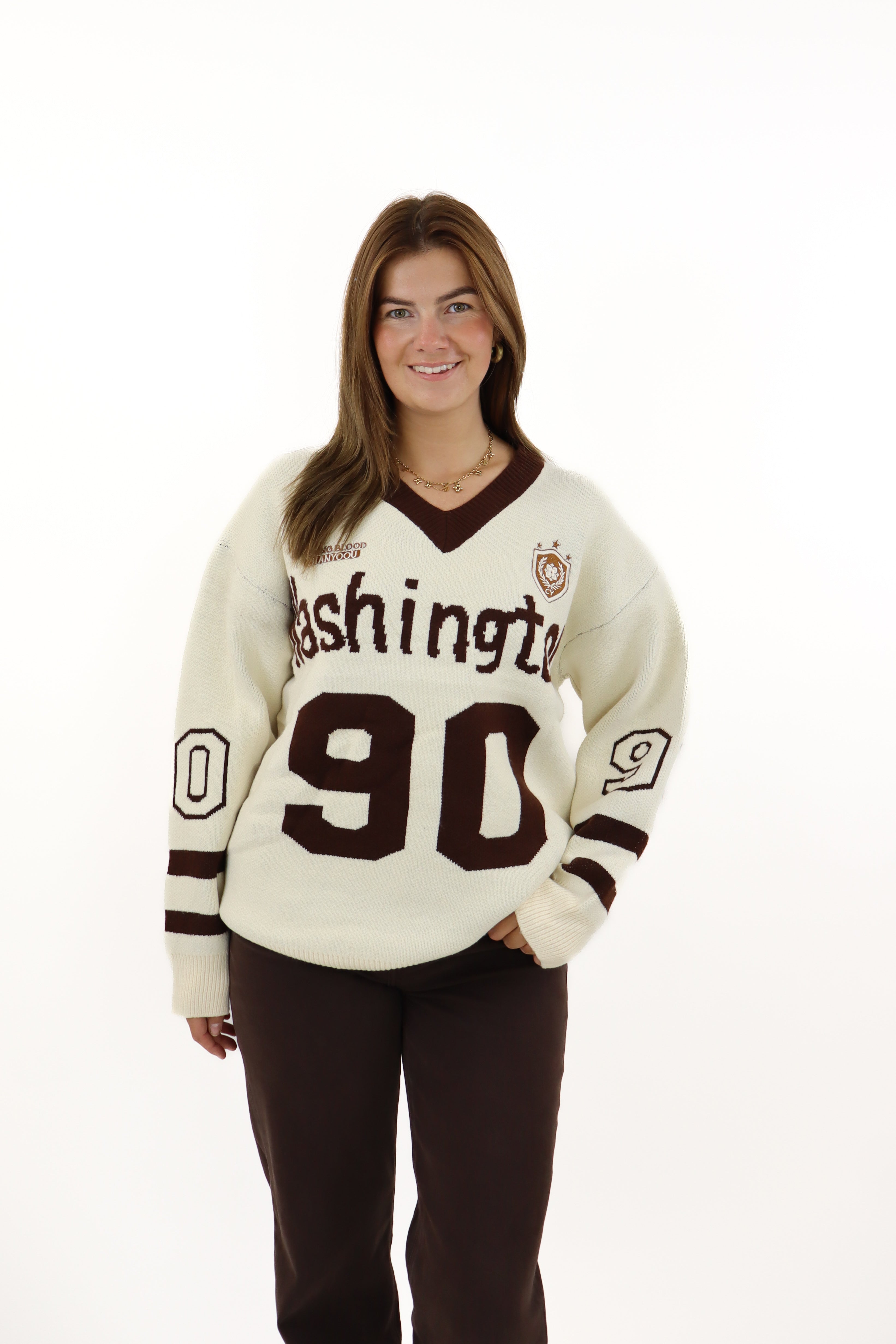 Washington Jersey Sweater White