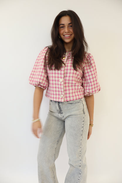 Meghan Tweed Top Pink