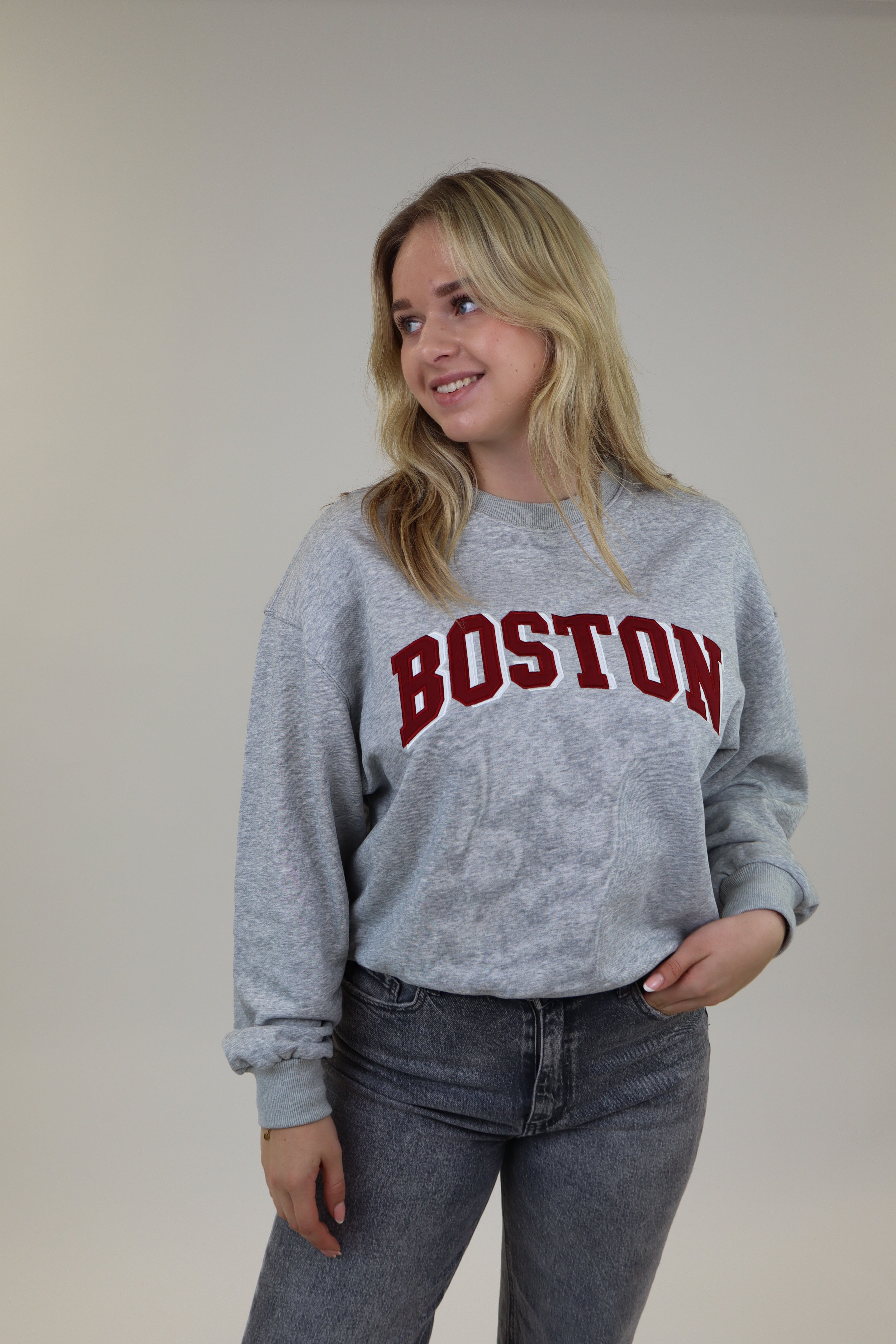 Boston Sweater | Light Grey