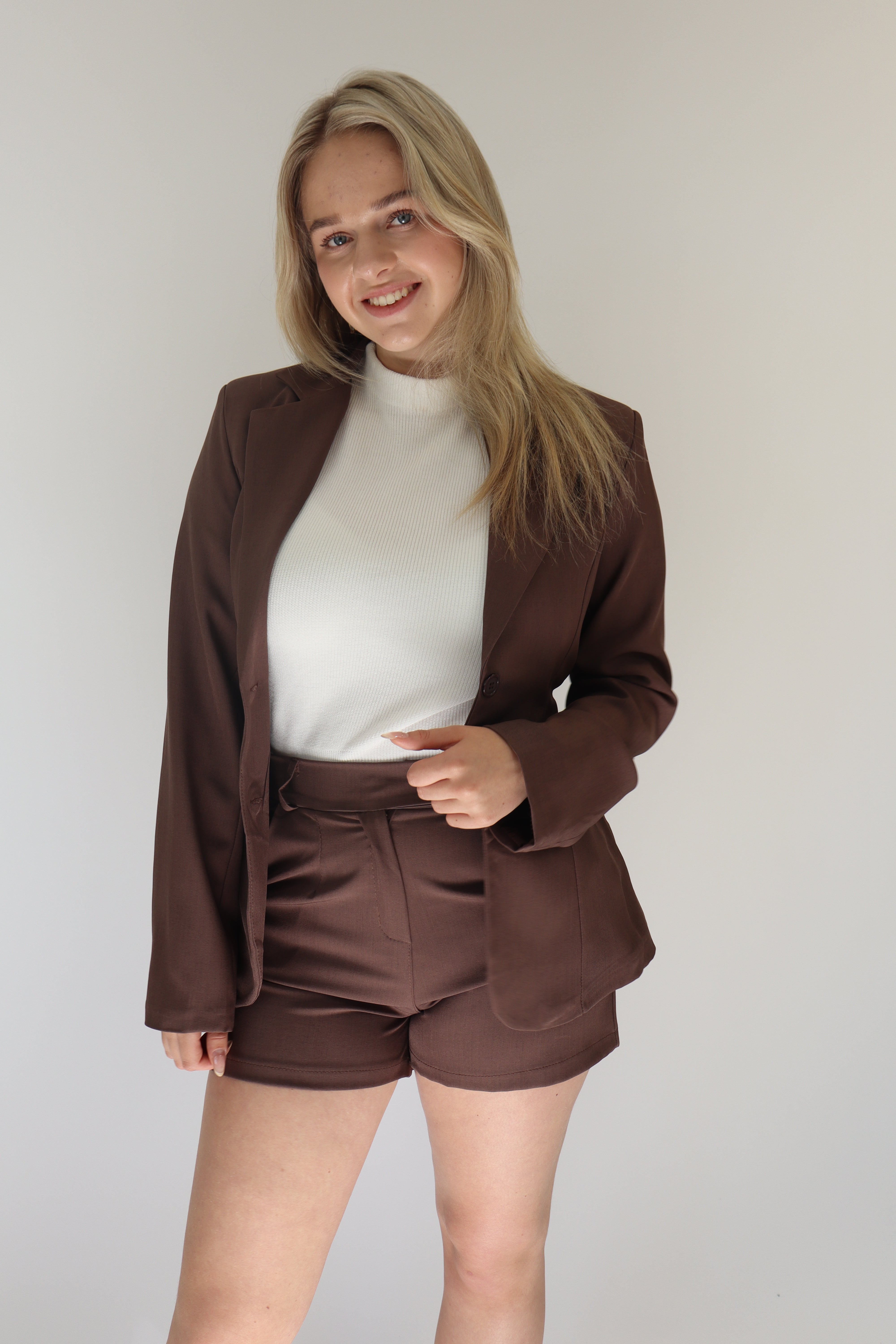 Solange Two Piece Set Brown