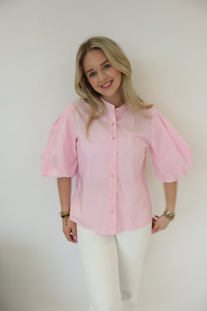 Dani Puff Blouse Pink