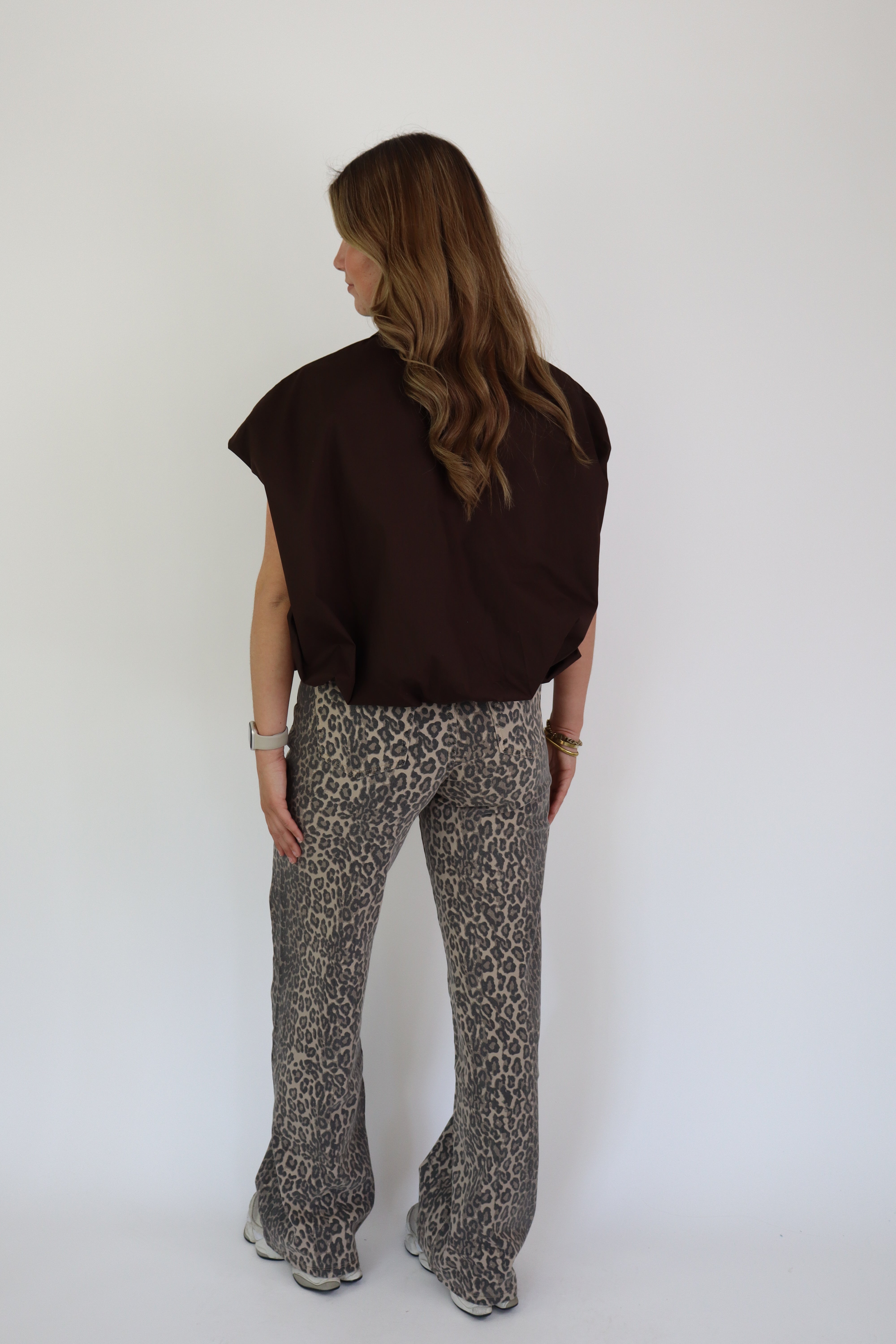 Leopard Jeans Laulia Dad Fit Full Length