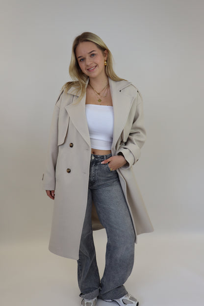 Benthe Trench Coat | Creme