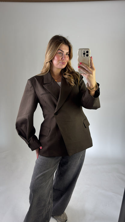 Nena Blazer Brown