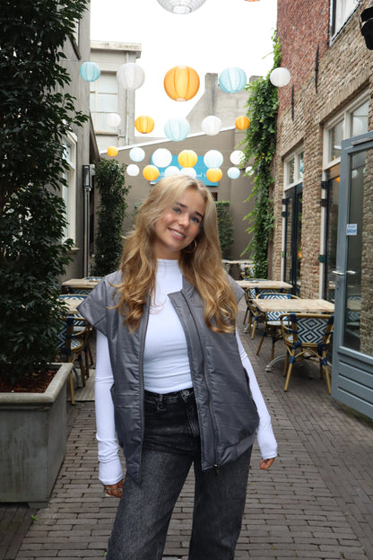 Bomber Gilet Grey
