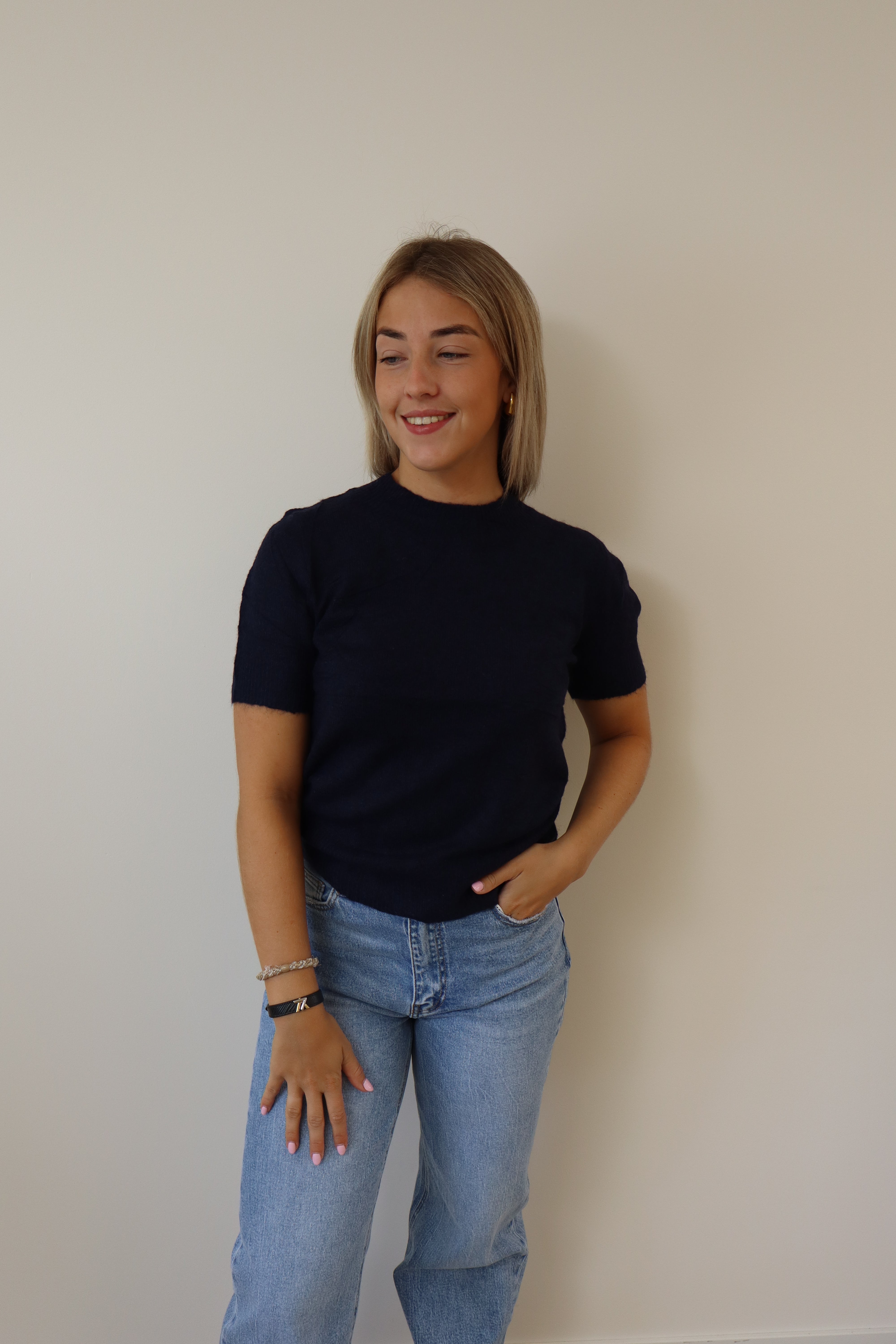 Cozy Basic Top Navy