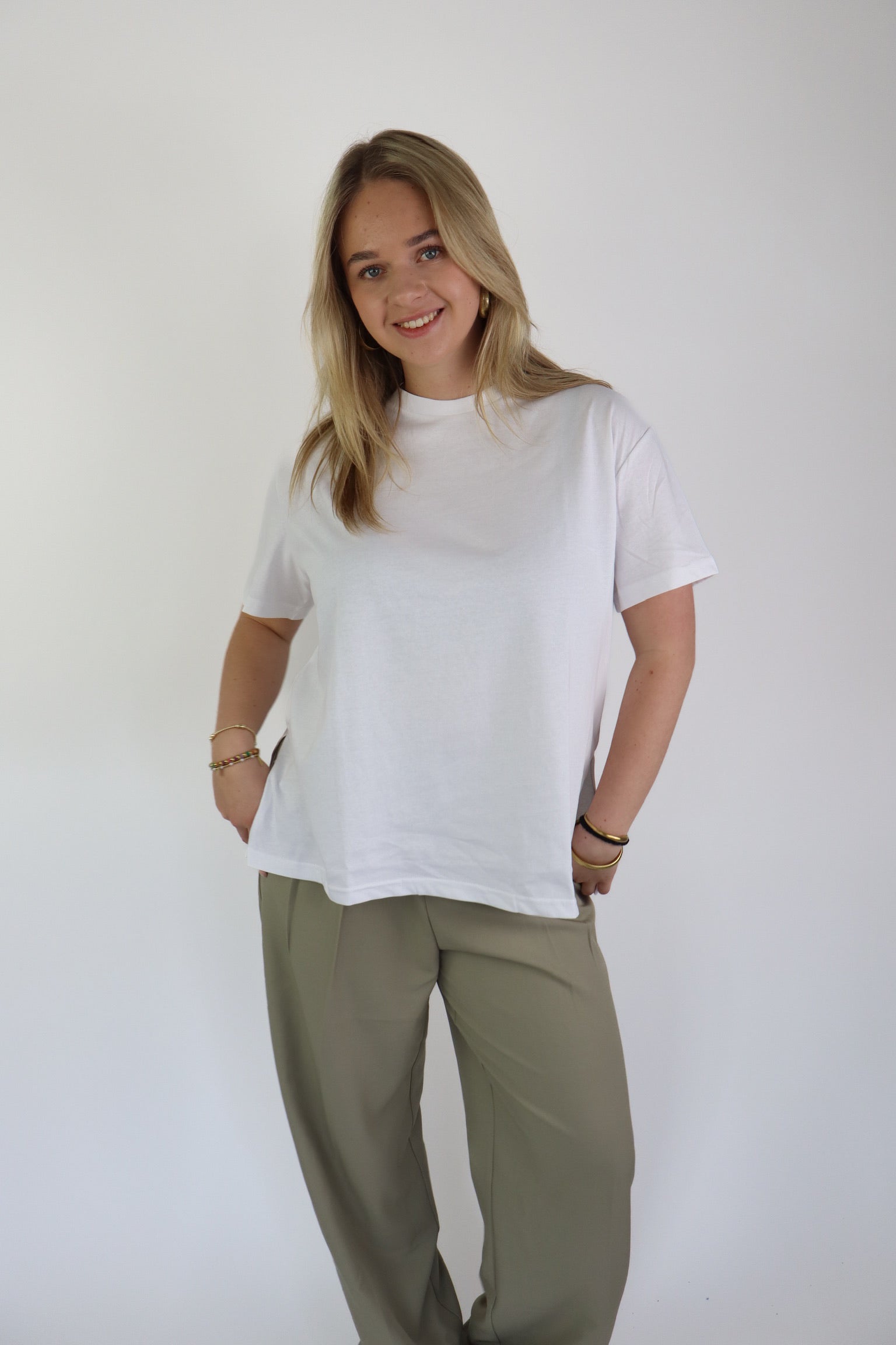 Sascha Basic Tee White