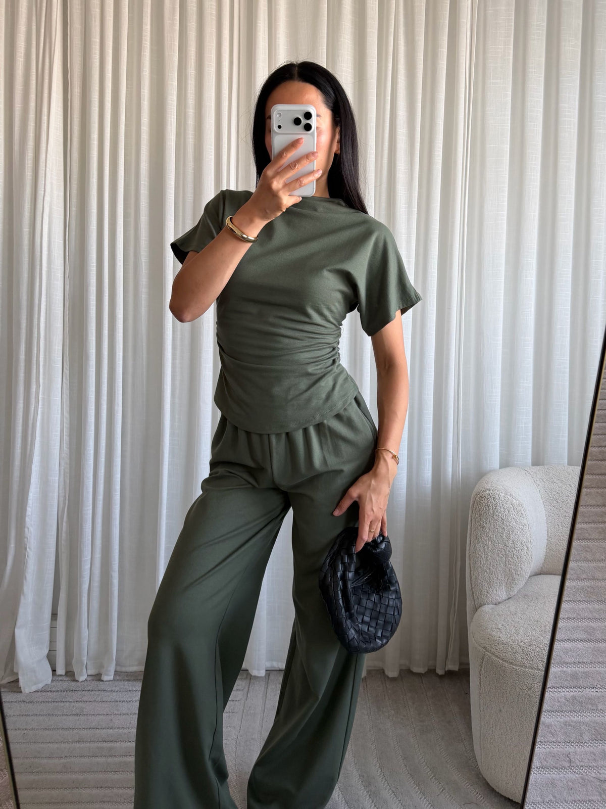 Janelle Two Piece Set Army Green ( Tall )