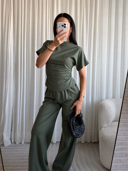 Janelle Two Piece Set Army Green ( Tall )