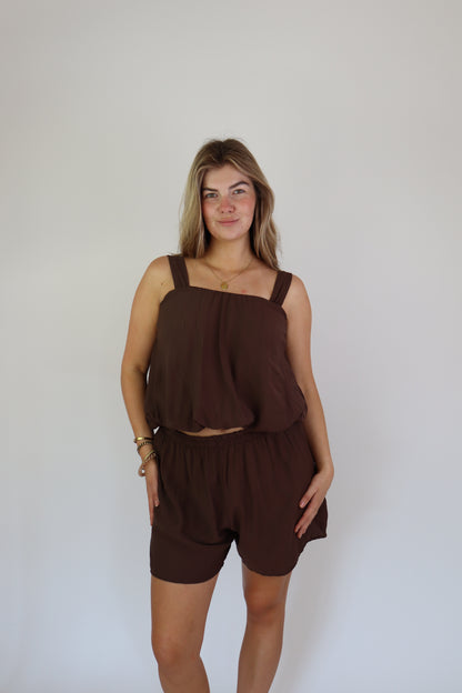 Daimy Two Piece Set Brown