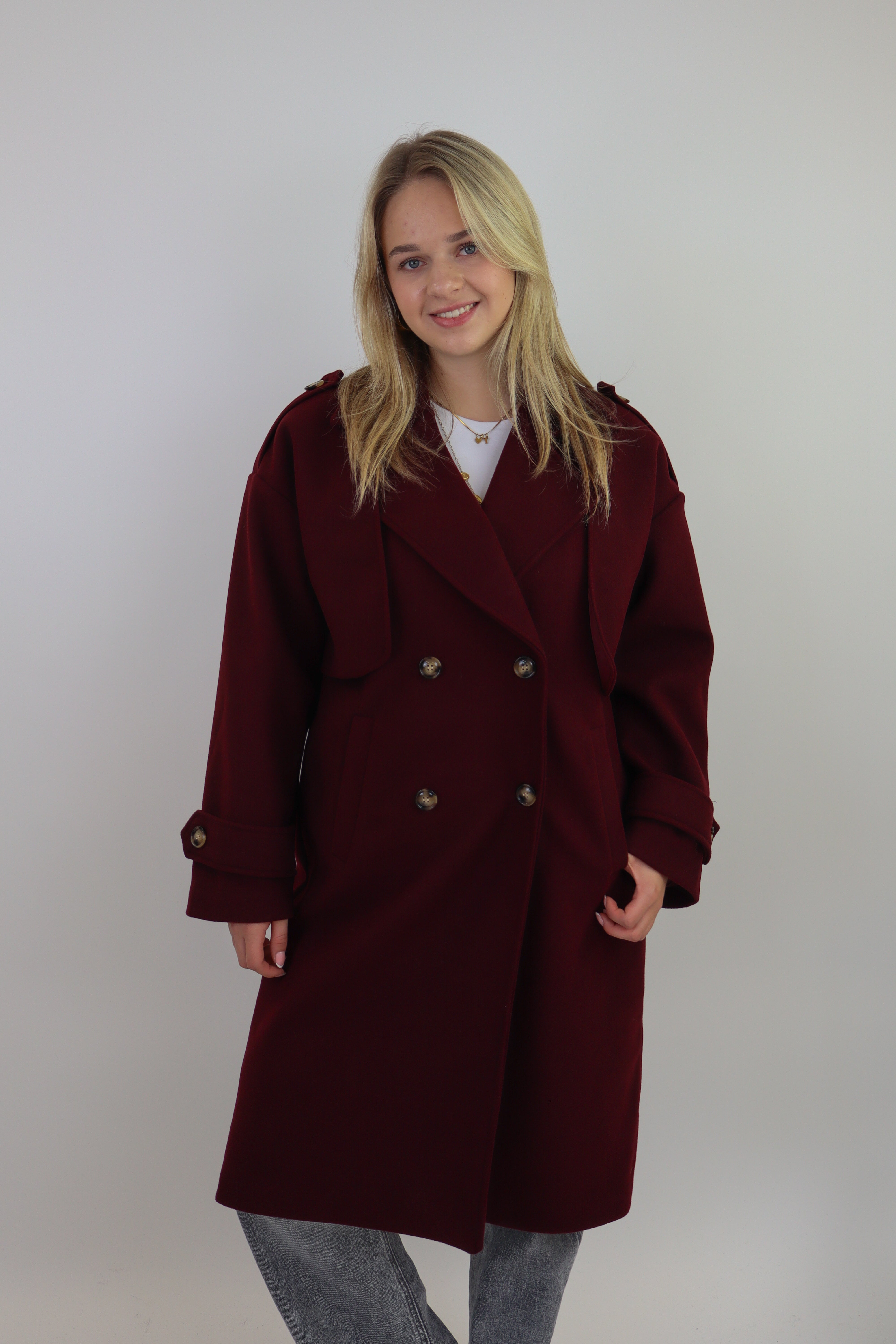Benthe Trench Coat | Bordeaux