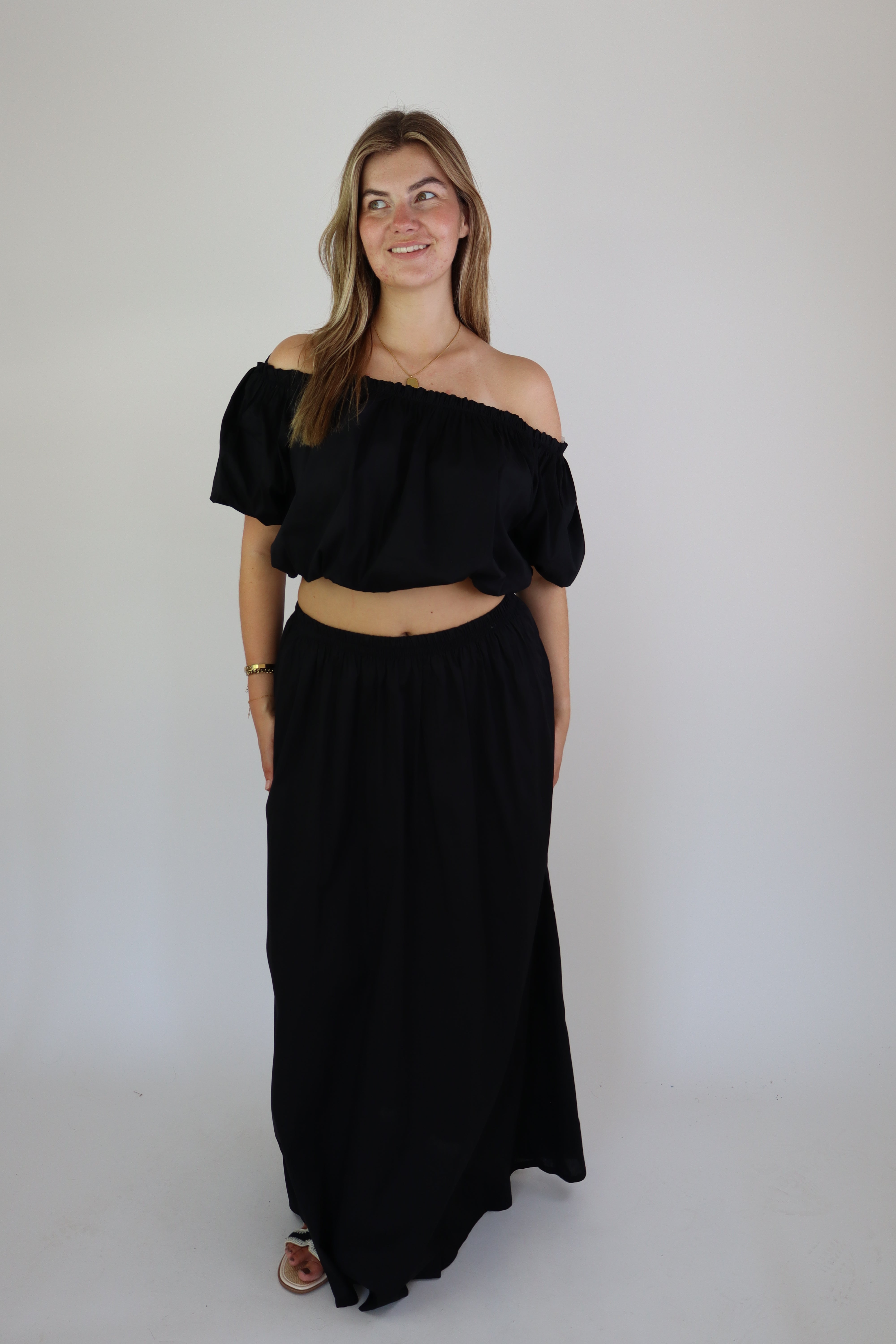 Loes Two Piece Set Black