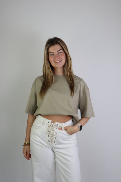 Lucce Basic Tee Taupe
