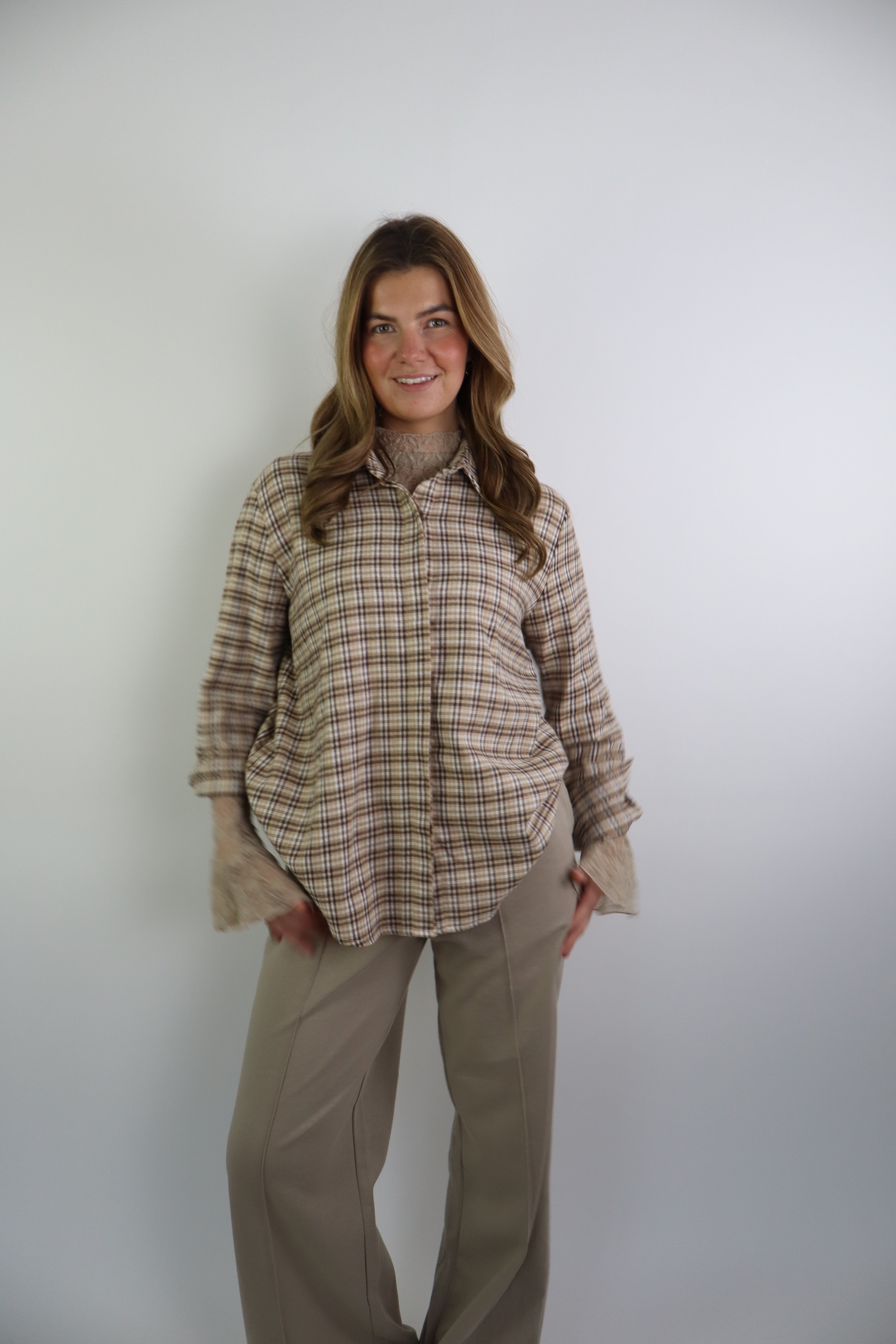 Marley Oversized Blouse Beige