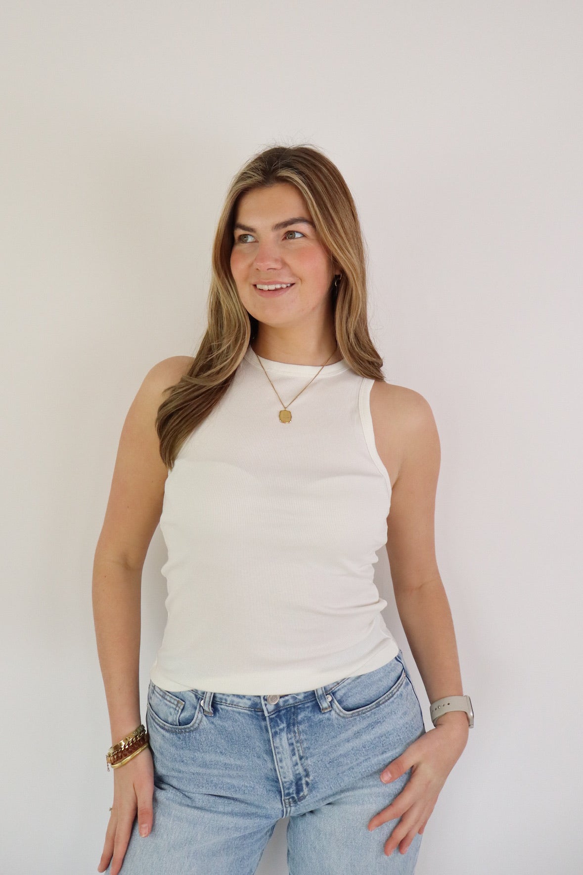 By Kie Basic Tanktop White