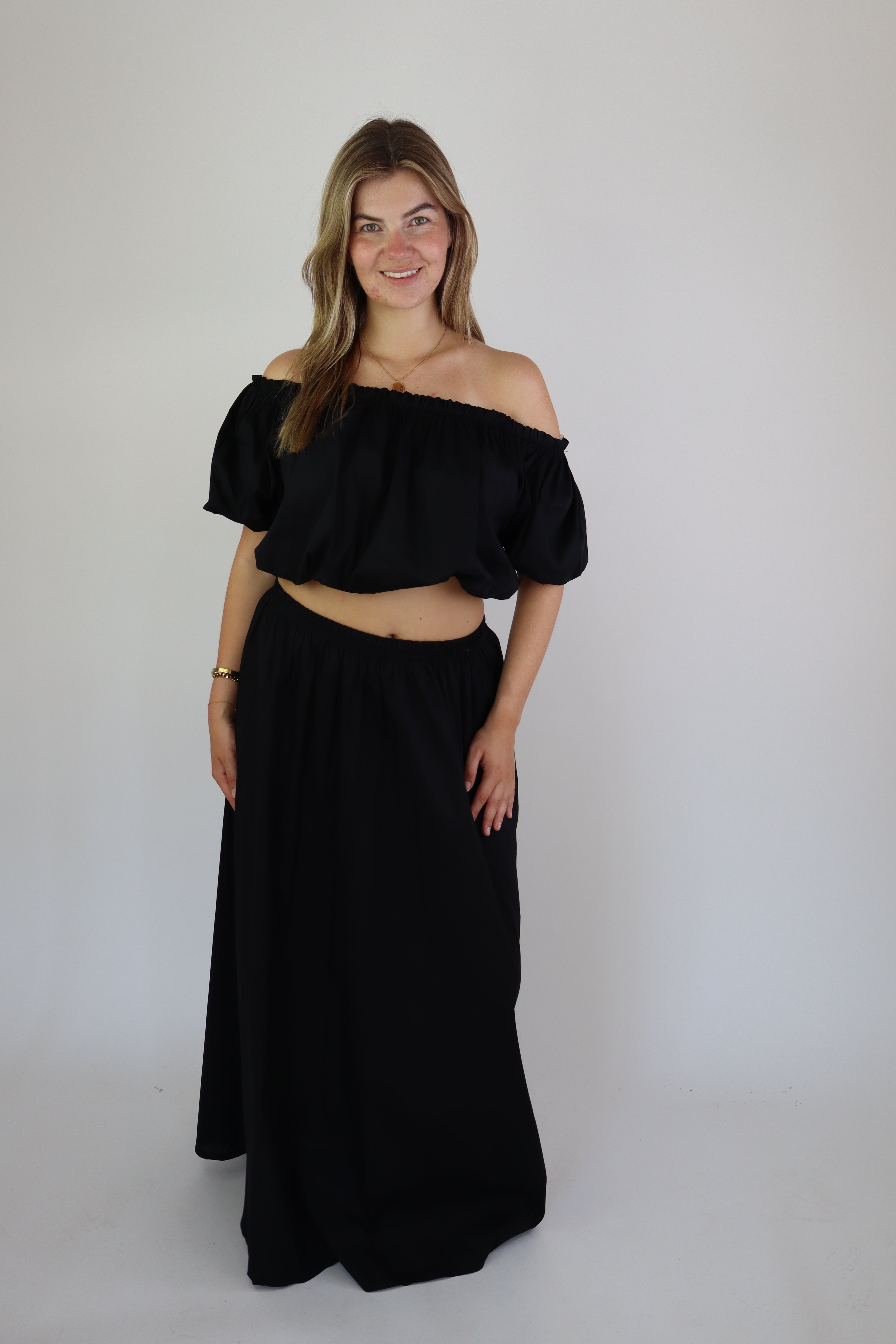 Loes Two Piece Set Black