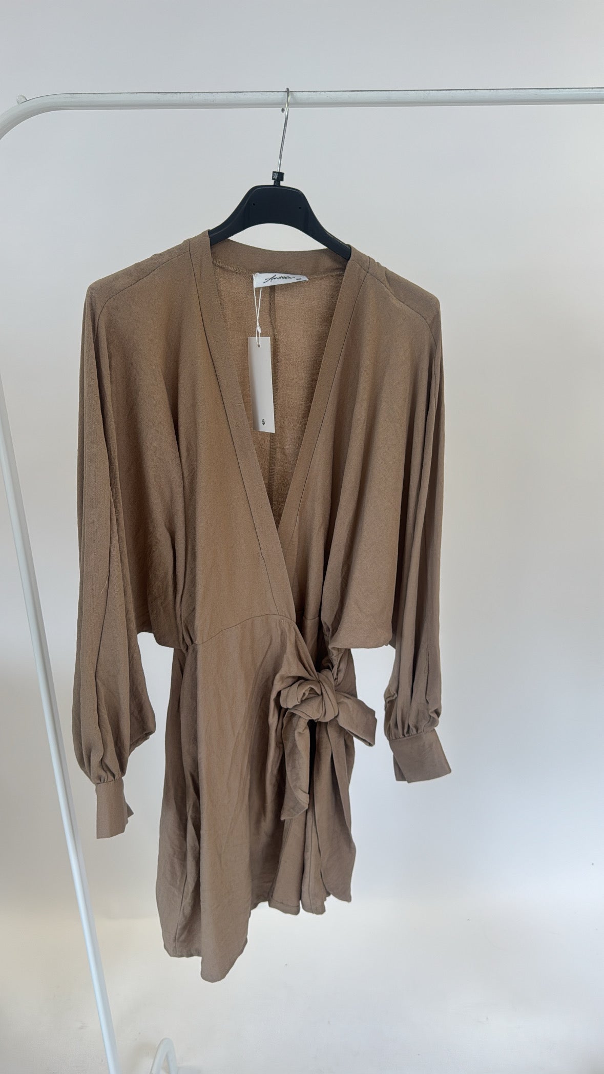 Ambika Wrap Dress Taupe