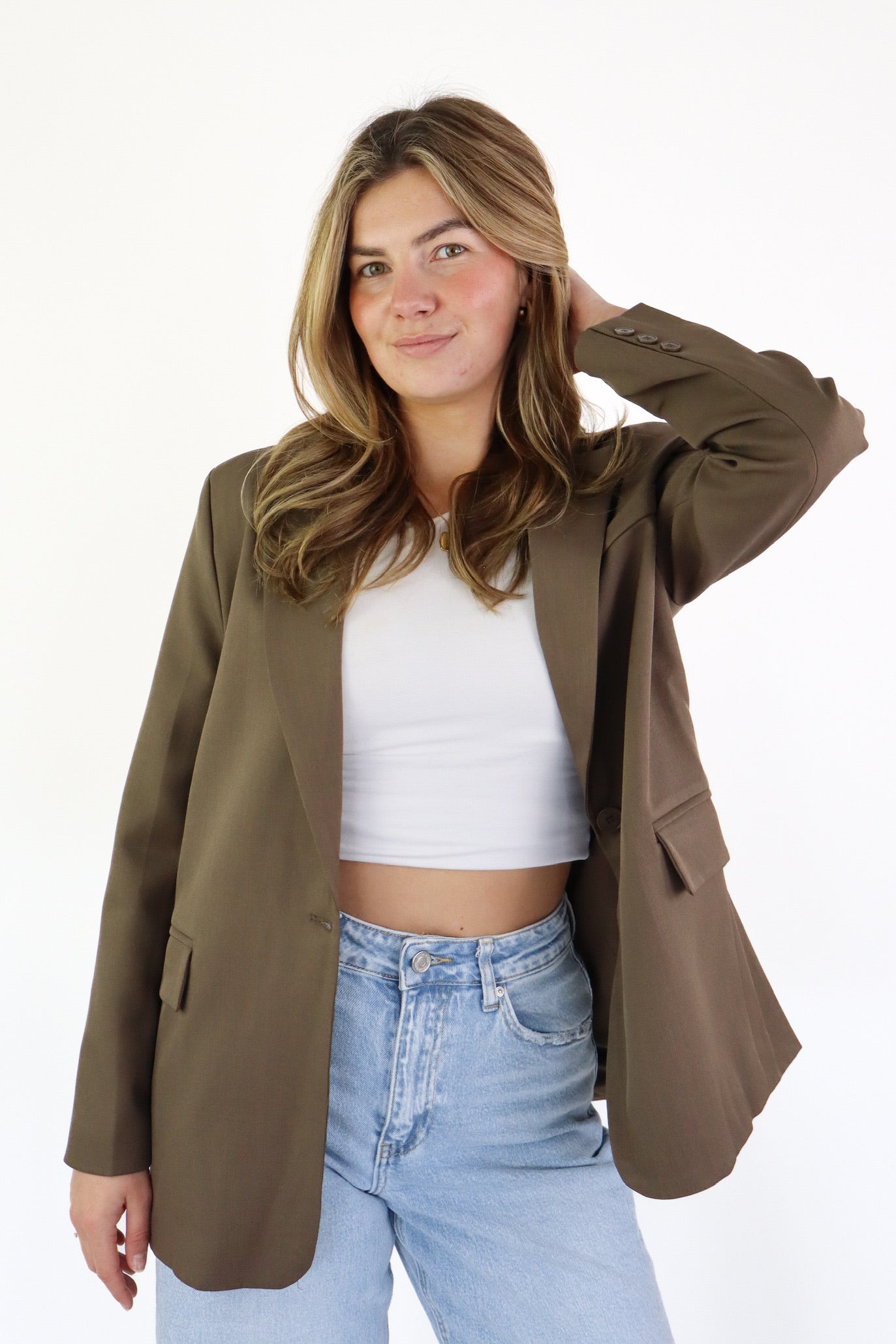 Bowie Oversized Blazer Coffee