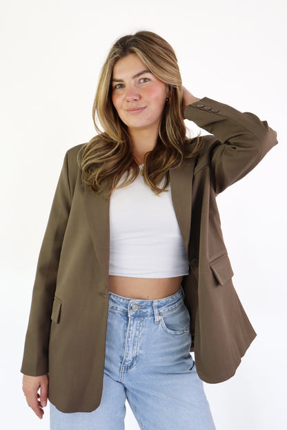 Bowie Oversized Blazer Coffee