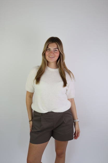Alpaca Basic Top Off-White