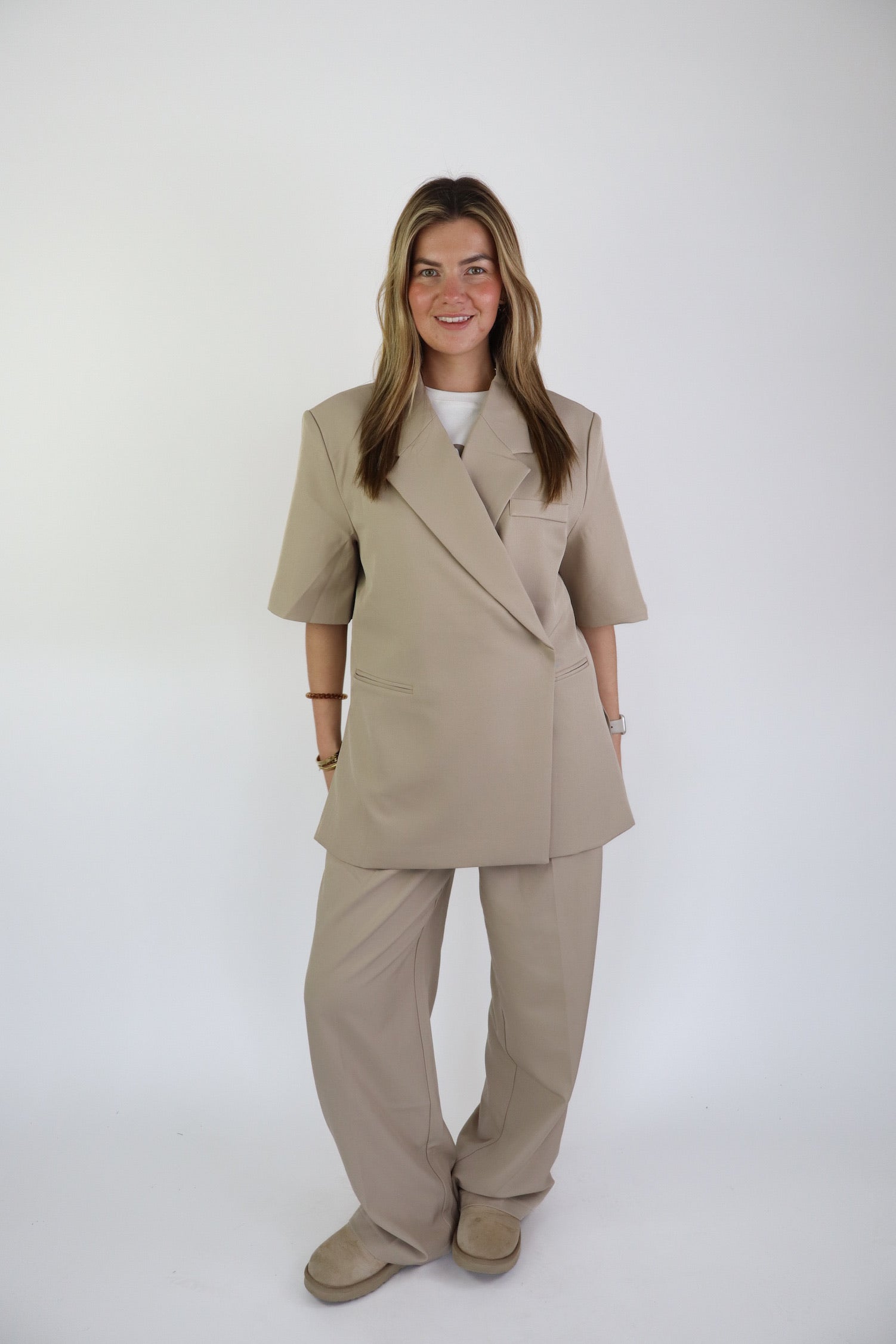 Emma Stretch Pantalon Beige