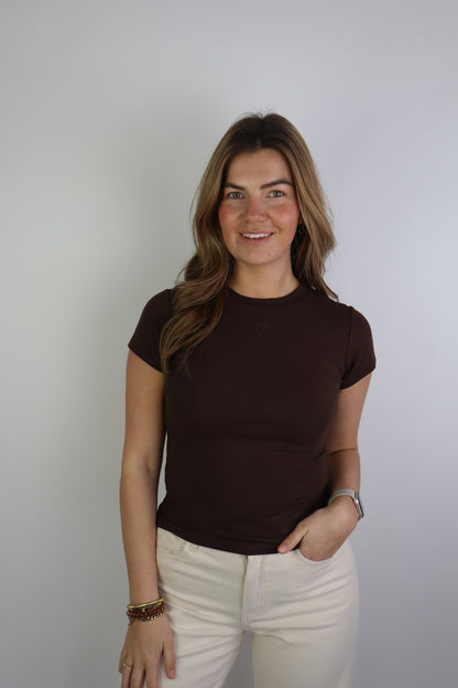 Carmen Logo Tee Brown