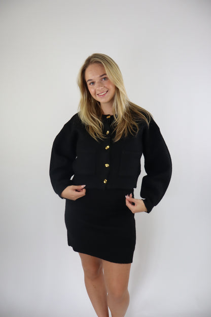 Odette Two Piece Set Black