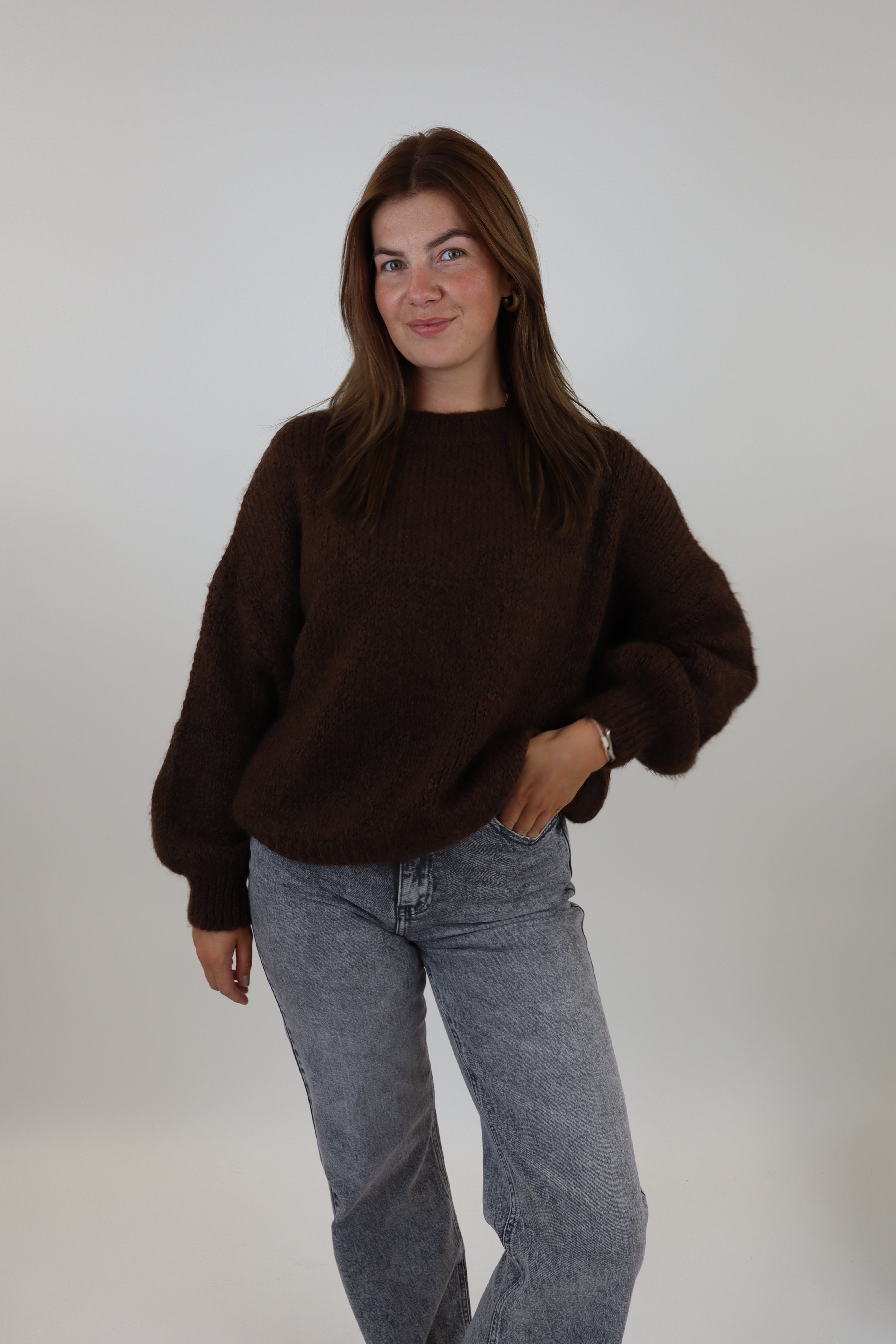 Mae Sweater Dark Brown