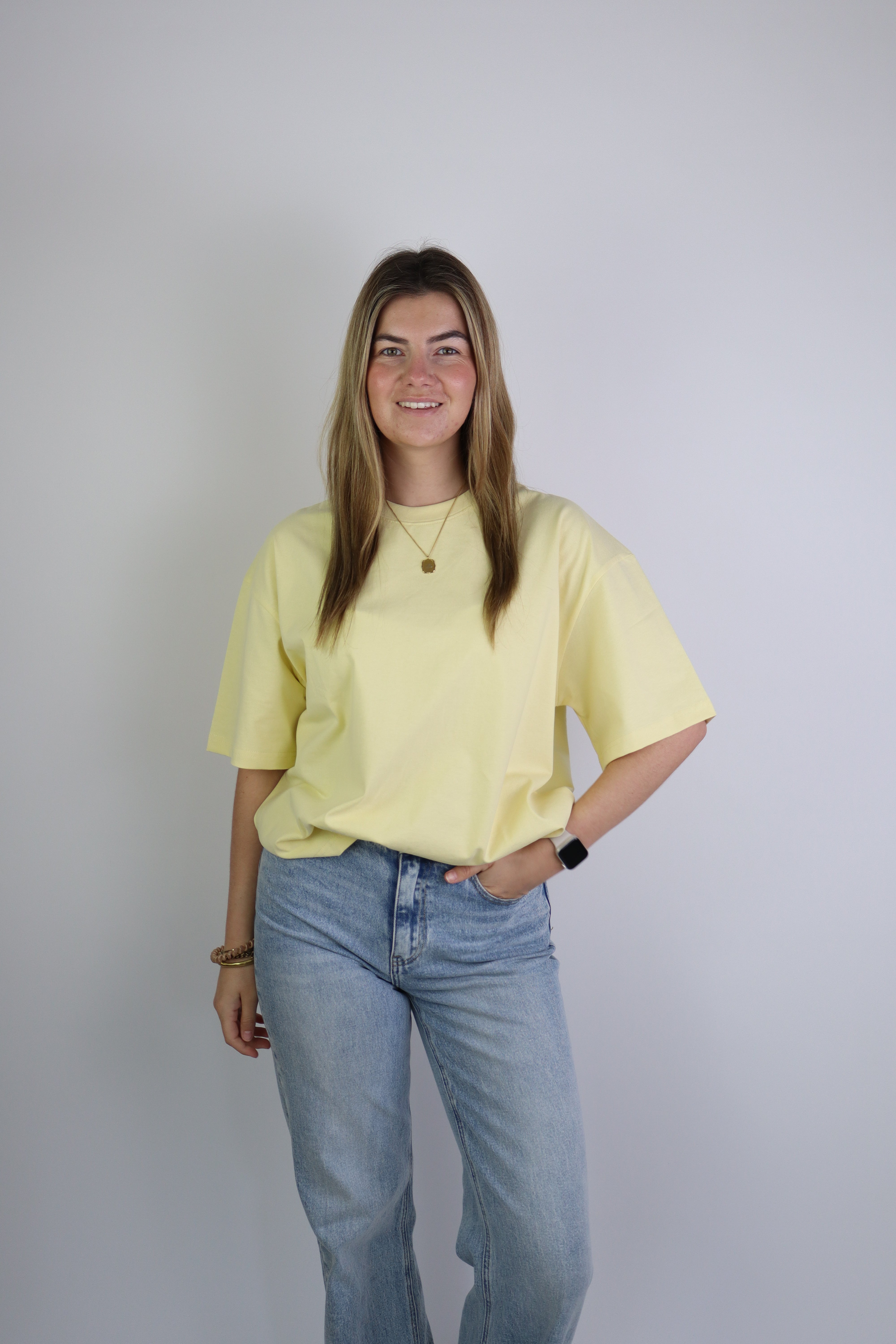 Lucce Basic Tee Geel