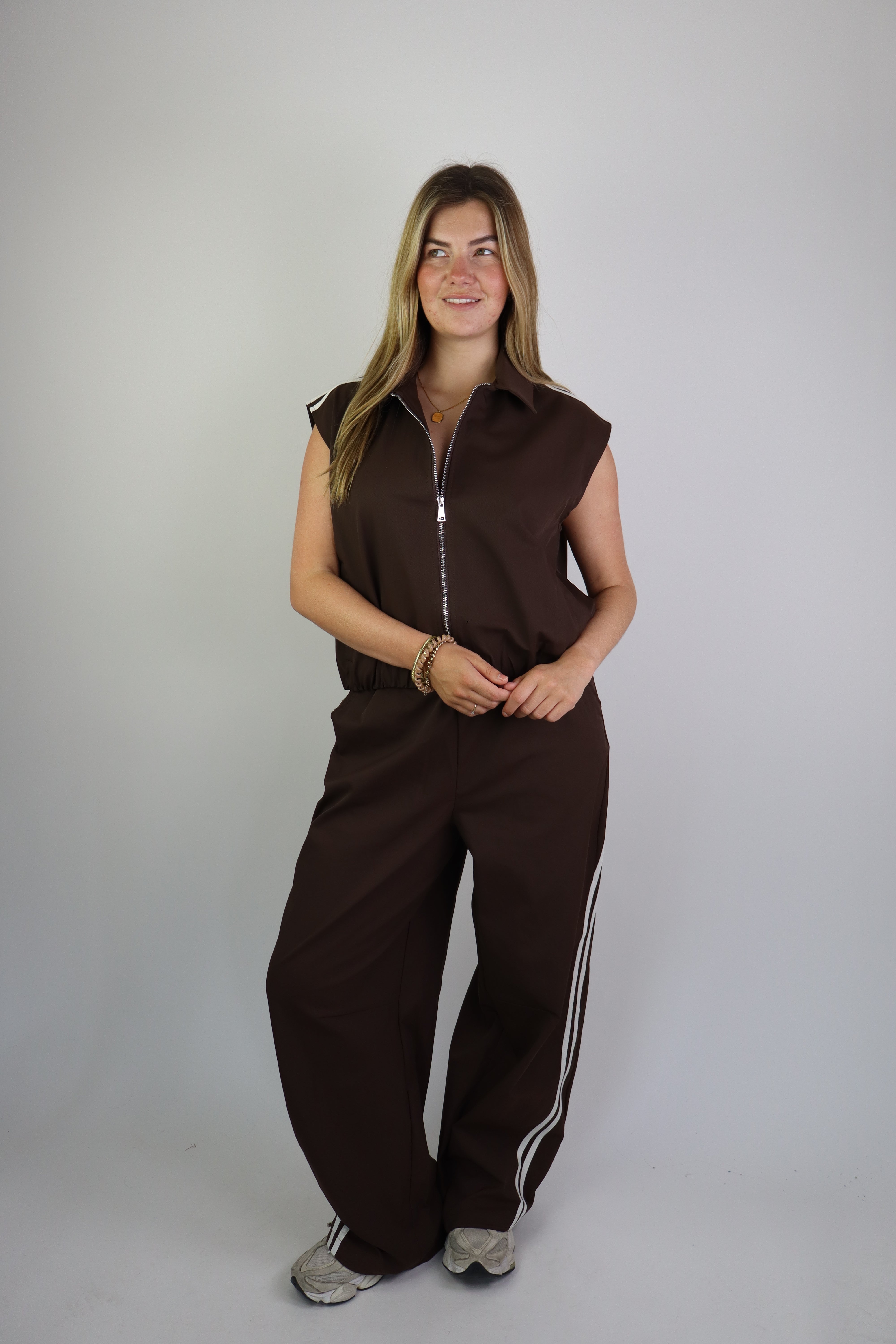 Ambika Alouette Striped Pants Brown