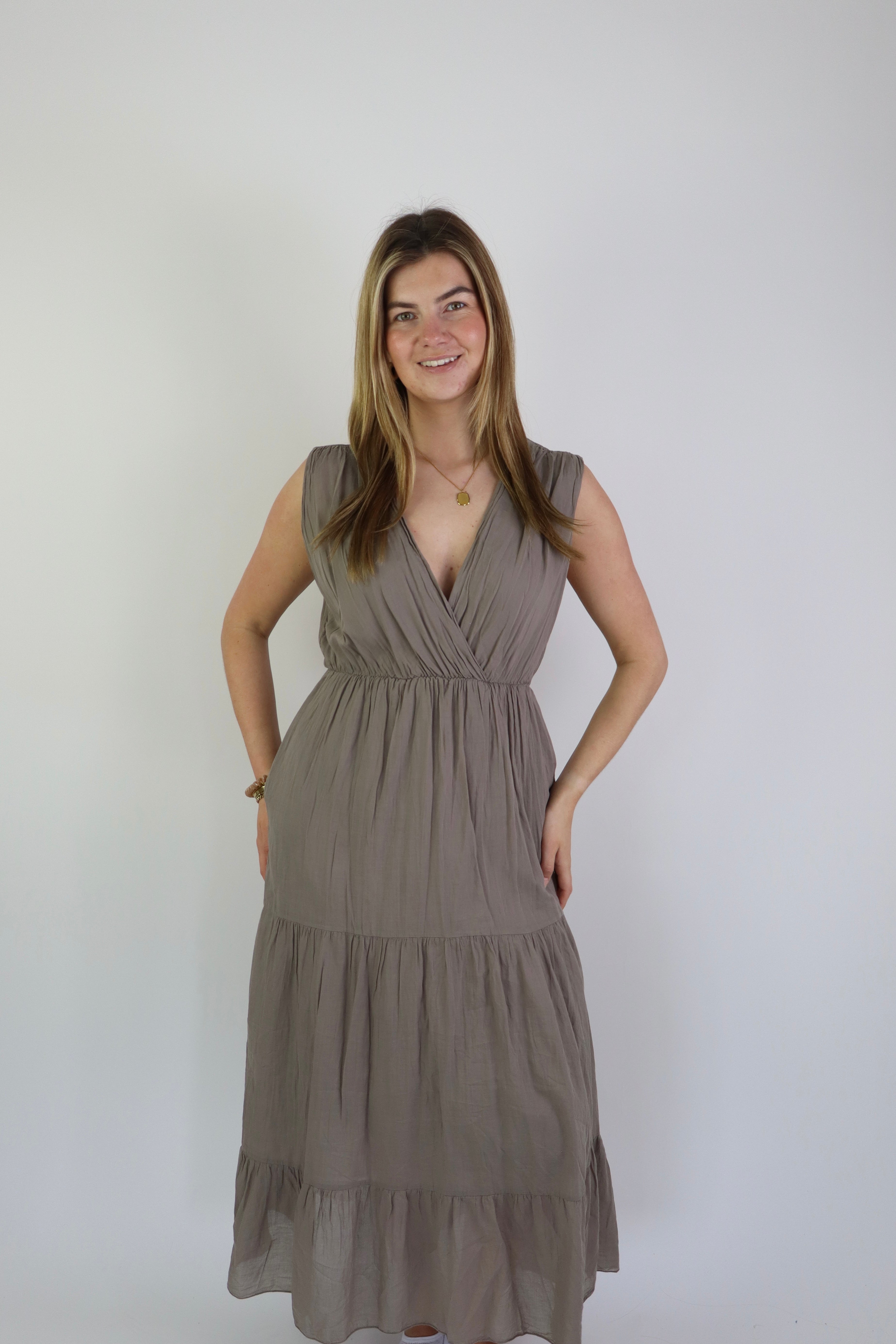 Maeve Maxi Dress Taupe