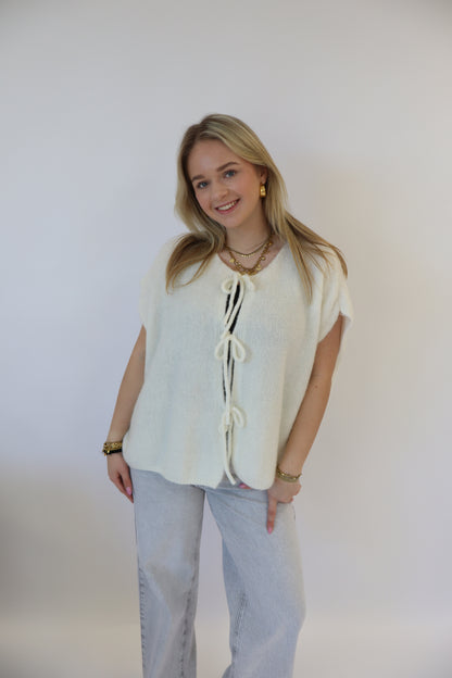 Jodie Bow Top White