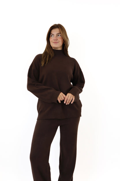 Romy Two Piece Set Brown