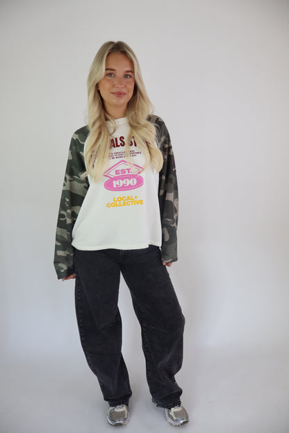 Laura Barrel Fit Jeans Black W3717-6