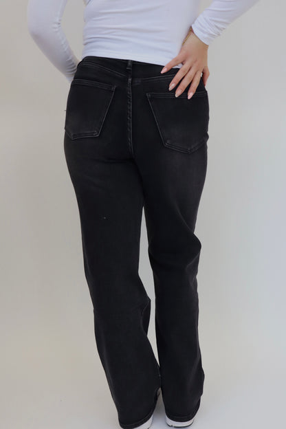 Laulia Straight Leg Jeans - Black Y3331-3
