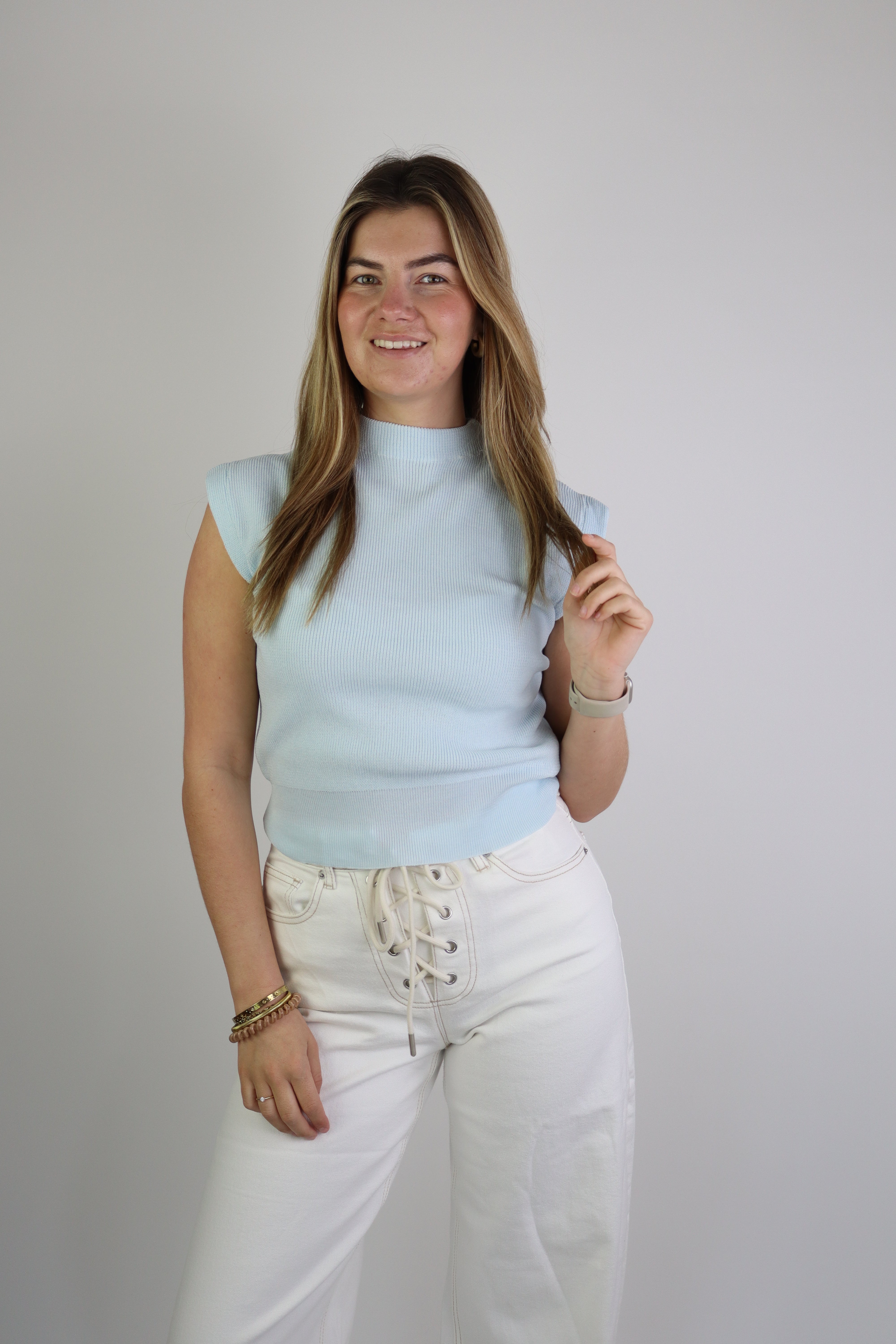 Meavy Top Licht Blauw