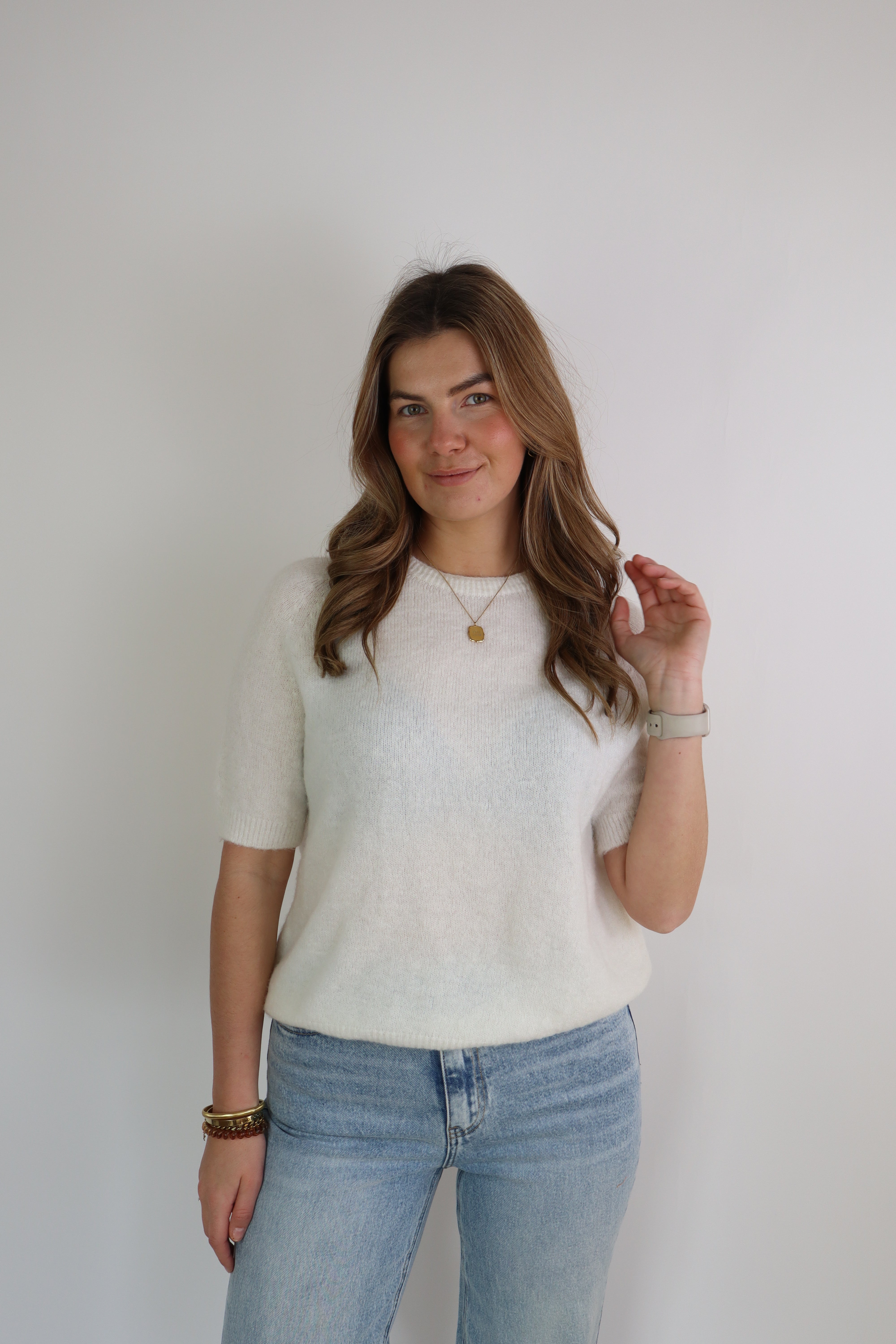 Alpaca Basic Top Off-White