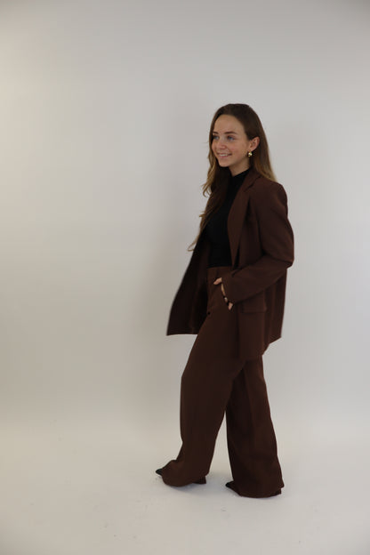 Glitter Blazer Bruin