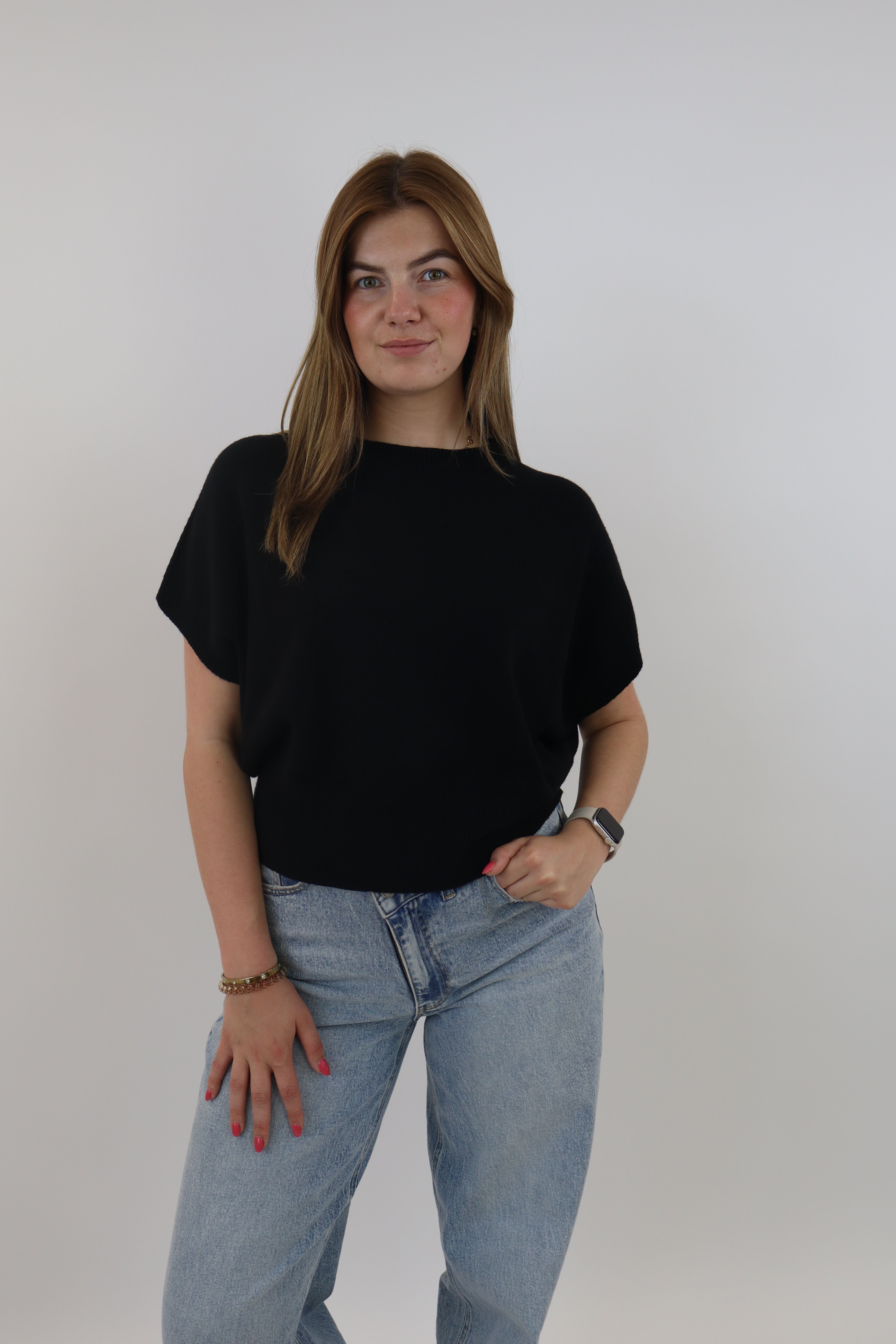 Yelina Basic Knit Zwart