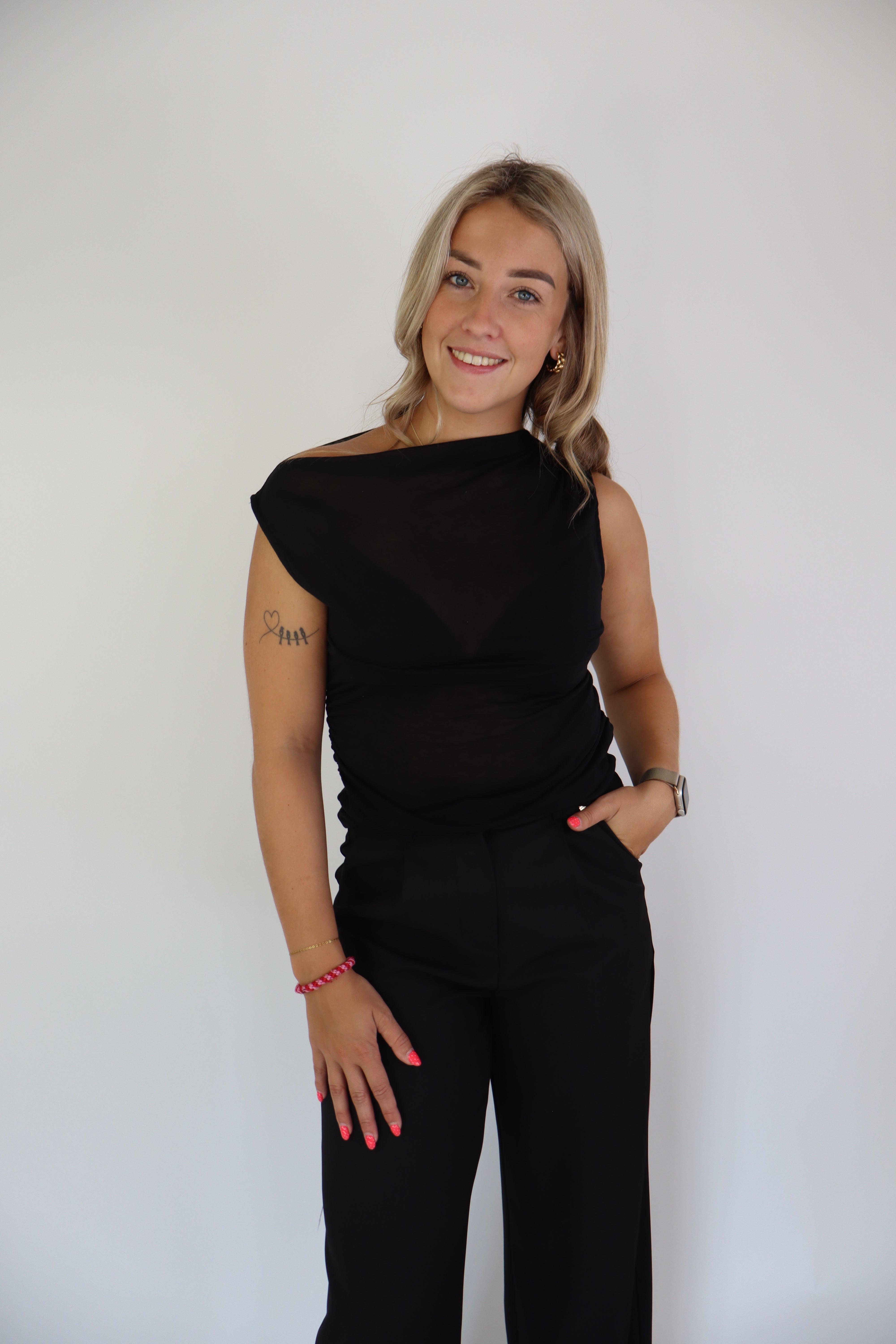 Ambika Mesh Top Black