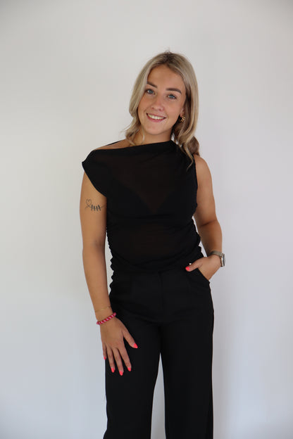 Ambika Mesh Top Black