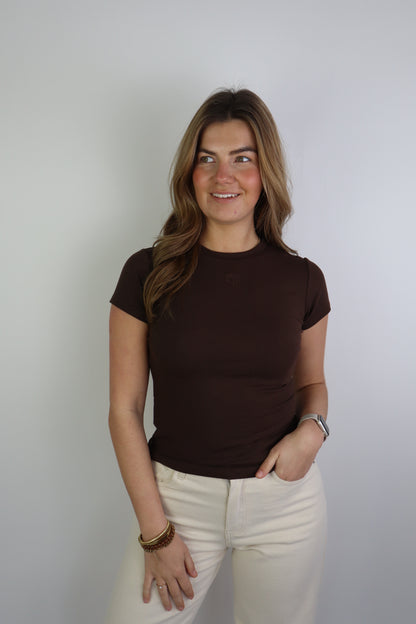 Carmen Logo Tee Brown