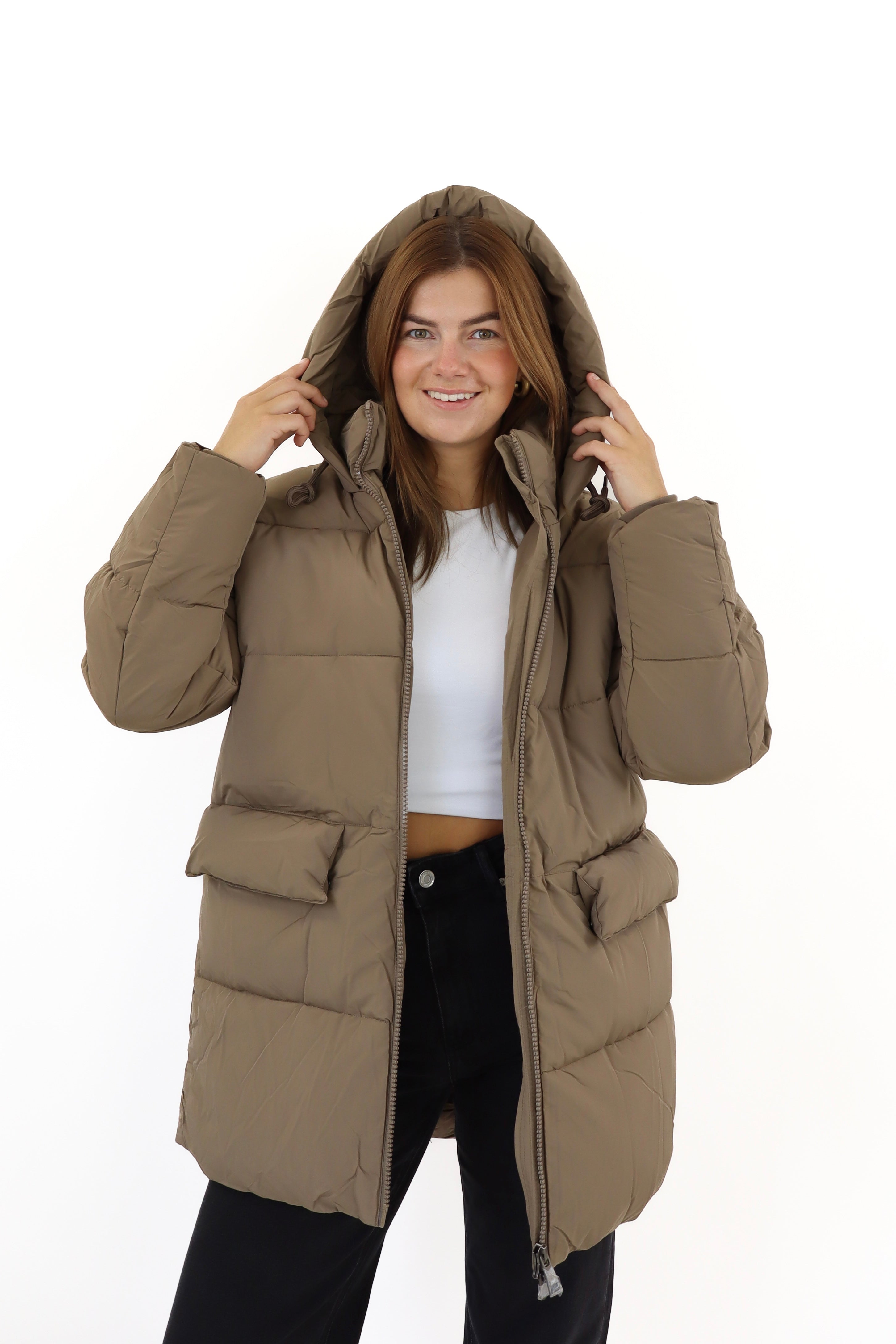 Gabriella Winter Jacket Taupe