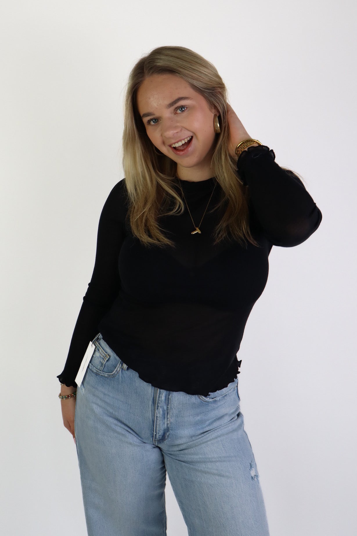 Mesh Longsleeve Black